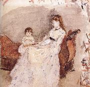 Berthe Morisot Ierma and her daughter china oil painting artist